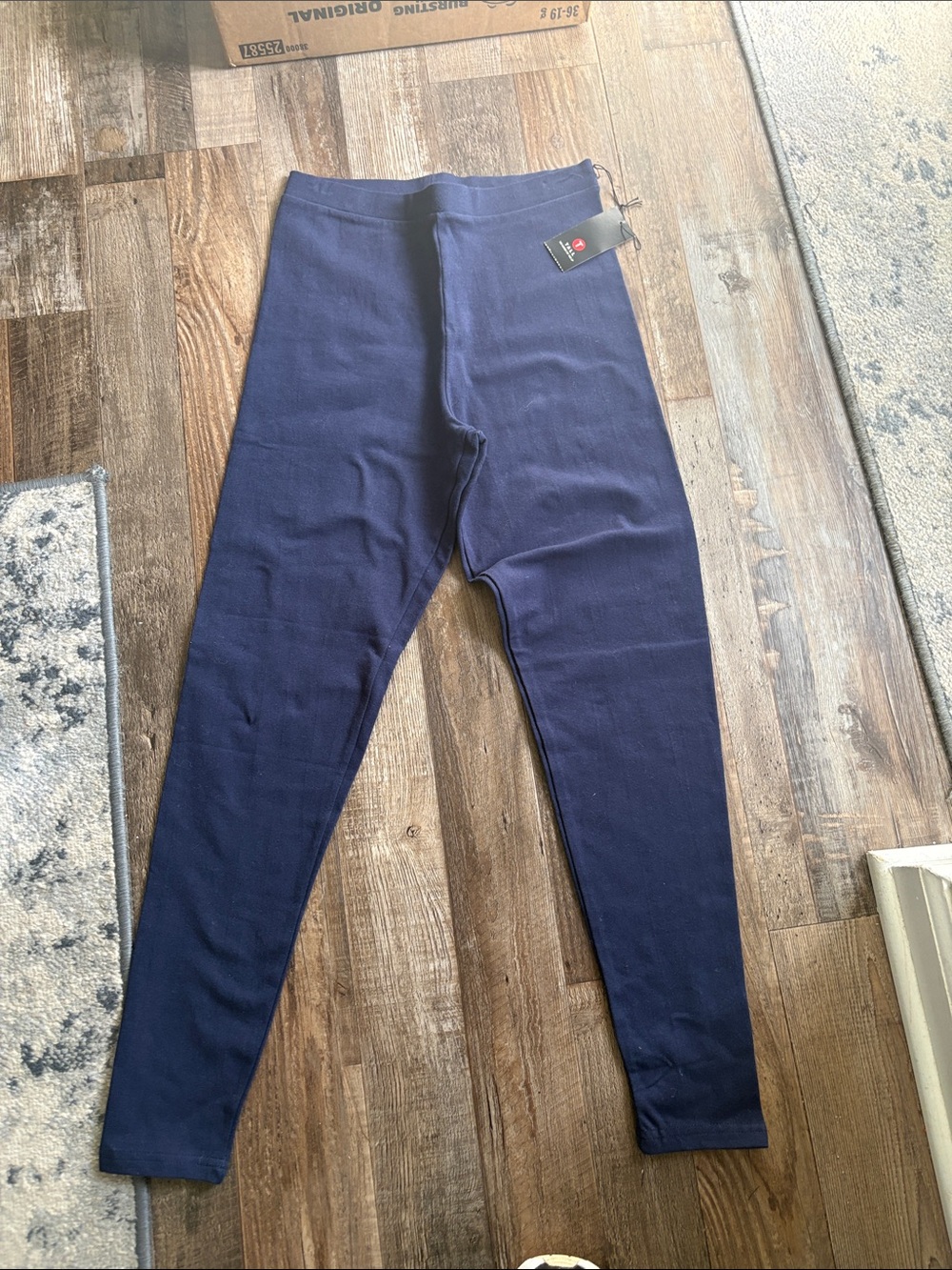 New York & Company Navy Thermal Jogger Underlayer